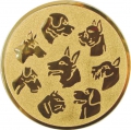 Эмблема для медали "Собаководство" диаметр 25мм