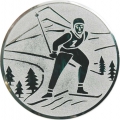 Эмблема для медали "Лыжные виды спорта" диаметр 25мм