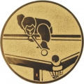 Эмблема для медали "Бильярд" диаметр 25мм