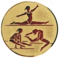 Эмблема для медали "Гимнастика" жен. диаметр 50мм