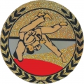 Эмблема-наклейка для медалей "Дзюдо", диаметр 50мм