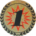 Эмблема-наклейка для медалей "1 место", диаметр 25мм