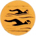 Эмблема-наклейка 1 место "Плавание"