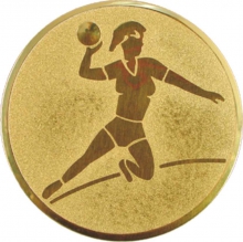 Эмблема для медали "Гандбол" жен. диаметр 50мм