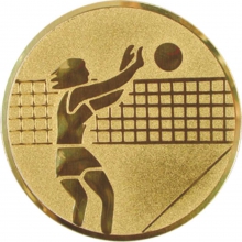 Эмблема для медали "Волейбол" жен. диаметр 25мм
