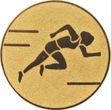 Эмблема для медали "Бег" жен. диаметр 50мм