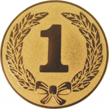 Эмблема для медали "1 место" диаметр 25мм