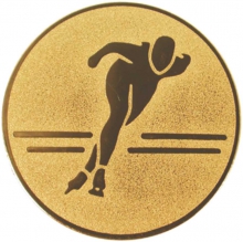Эмблема для медали "Конькобежец" диаметр 25мм