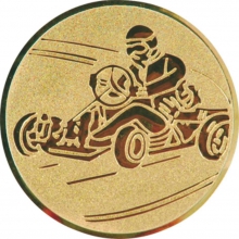 Эмблема для медали "Картинг" диаметр 25мм