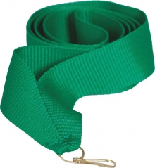 Лента для медалей узкая, цвет "Зелёный"