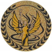 Эмблема-наклейка для медалей "Ника", диаметр 50 мм