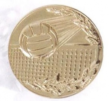 Эмблема алюминиевая "Волейбол", диаметр 25мм