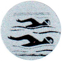 Эмблема-наклейка 2 место "Плавание"