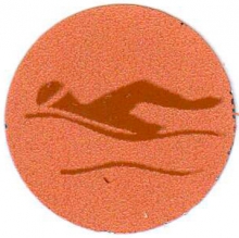 Эмблема-наклейка 3 место "Плавание"