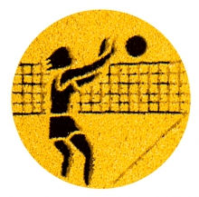 Эмблема-наклейка 1 место "Волейбол женский"