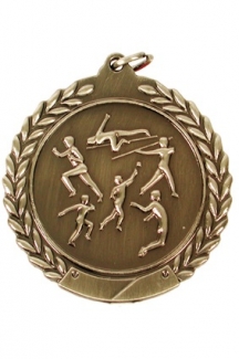 Медаль наградная тематическая "Многоборье" диаметр 45 мм