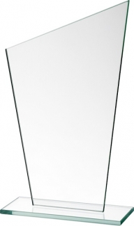 Награда стеклянная 0073С высота 17см толщина стекла 1 см