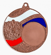 Медаль наградная HMK 01-50B "Россия" 3 место бронза