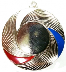 Медаль универсальная 2 место "Серебро" диаметр 50 мм