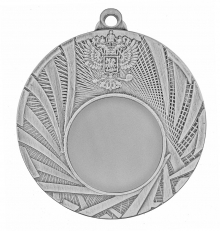 Медаль наградная с Российским гербом "Серебро"
